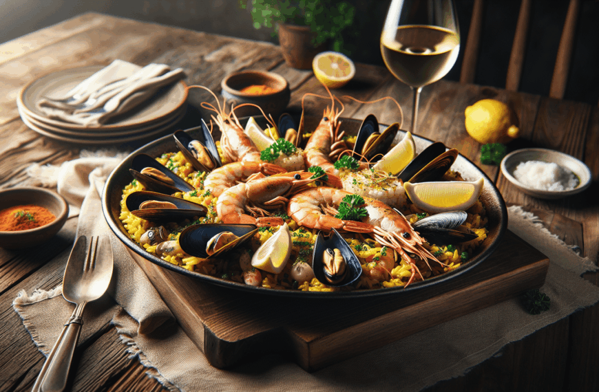 Exquisita Paella de Mariscos para un Viernes Inolvidable
