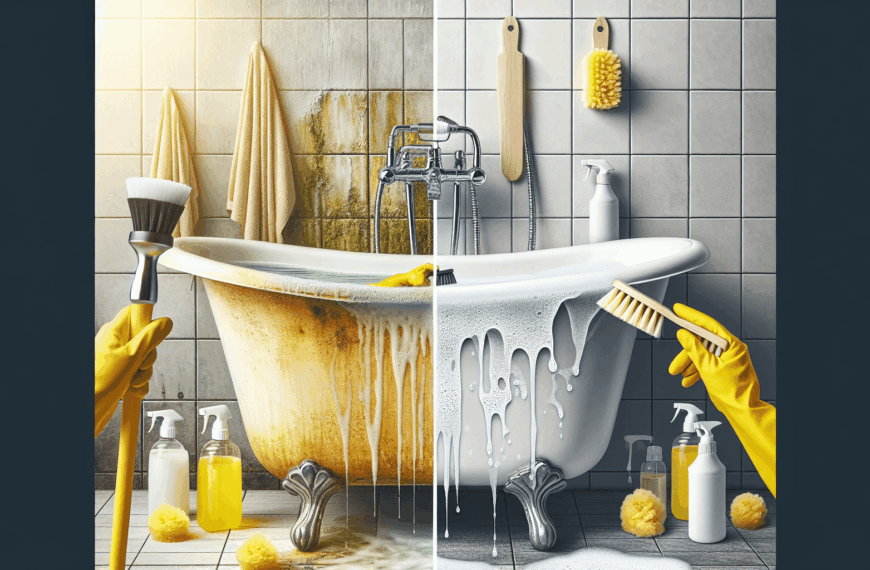Transforma Tu Ducha o Bañera Amarillenta con Este Truco de Limpieza que Está Causando Sensación