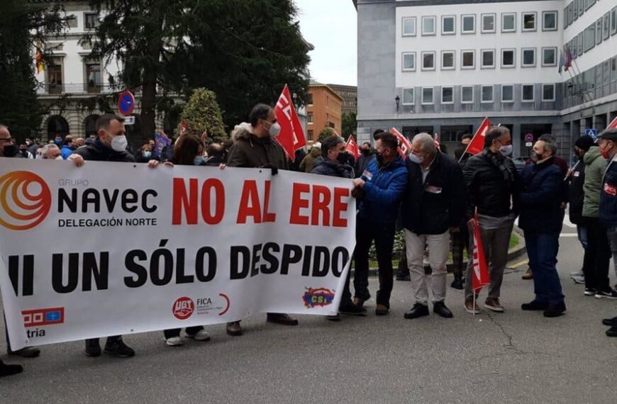 CCOO celebra el pago de nóminas a 130 empleados de Navec en Puertollano tras el anuncio de posible impago en agosto