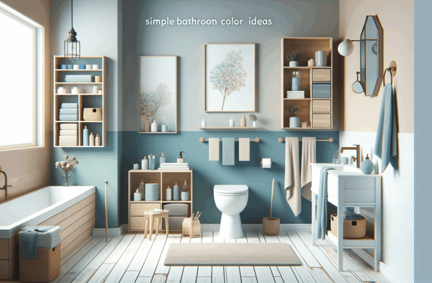 Transforma Tu Baño con Sencillez: Inspiradoras Ideas de Colores