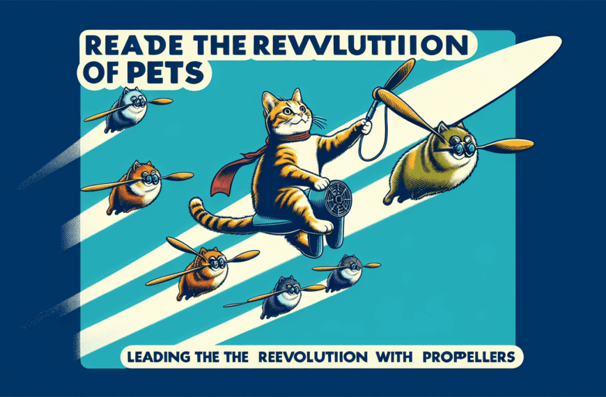 La Era del Gato Volador: Mascotas con Propulsores que Transforman el Futuro