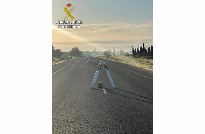 Investigan a cuatro menores por poner obstáculos en la N-430 en Ciudad Real