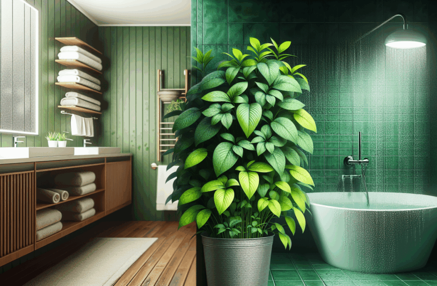 Planta De Interior Ultra Resistente: Absorbe Humedad y Elimina el Moho del Baño
