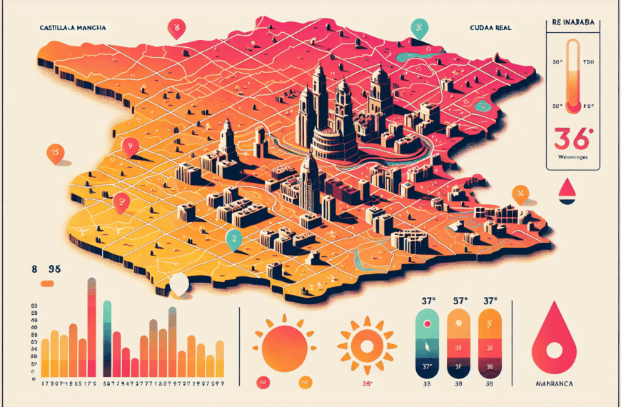 Previsión meteorológica: Avisos por calor con temperaturas de hasta 38 grados en Ciudad Real este viernes en Castilla-La Mancha