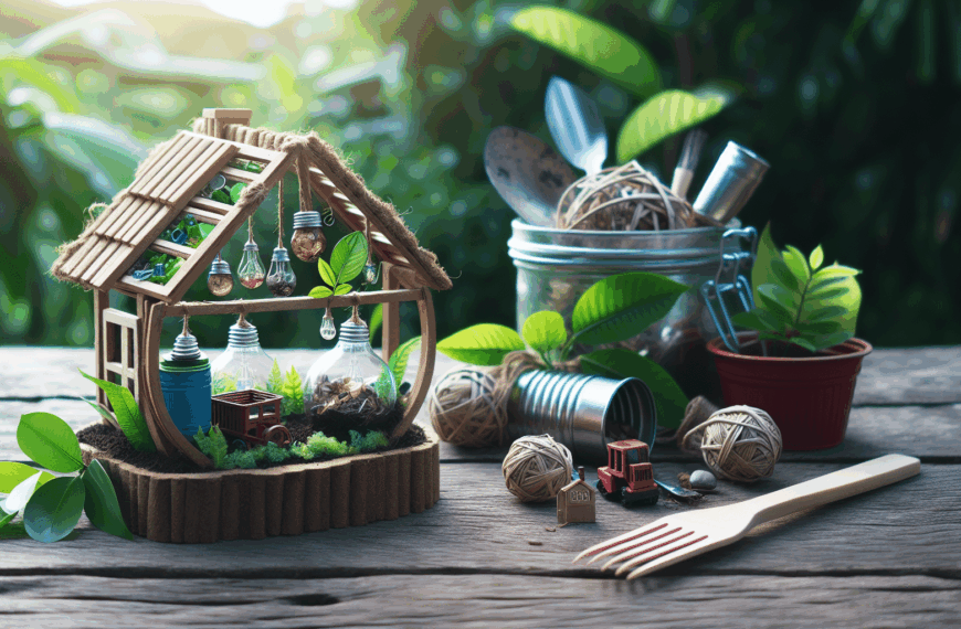 Transforma Tu Jardín: Ideas Ecológicas con Materiales Reutilizados