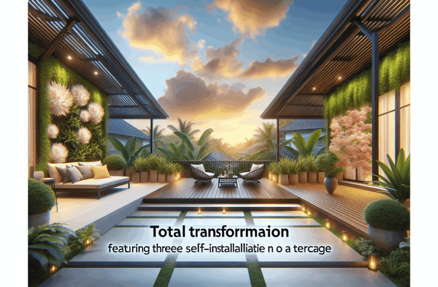 Revoluciona Tu Espacio Exterior: Tres Materiales DIY para una Transformación Completa de Tu Terraza