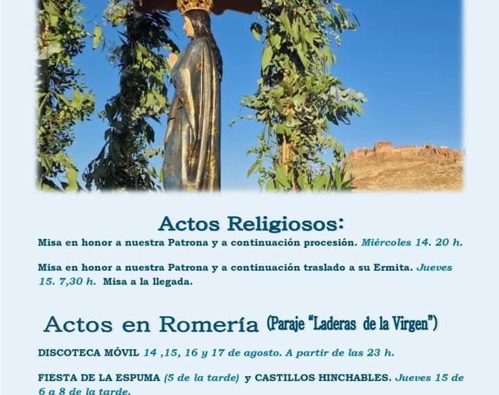 Montiel celebra diversos actos en honor a su patrona, la Virgen de los Mártires