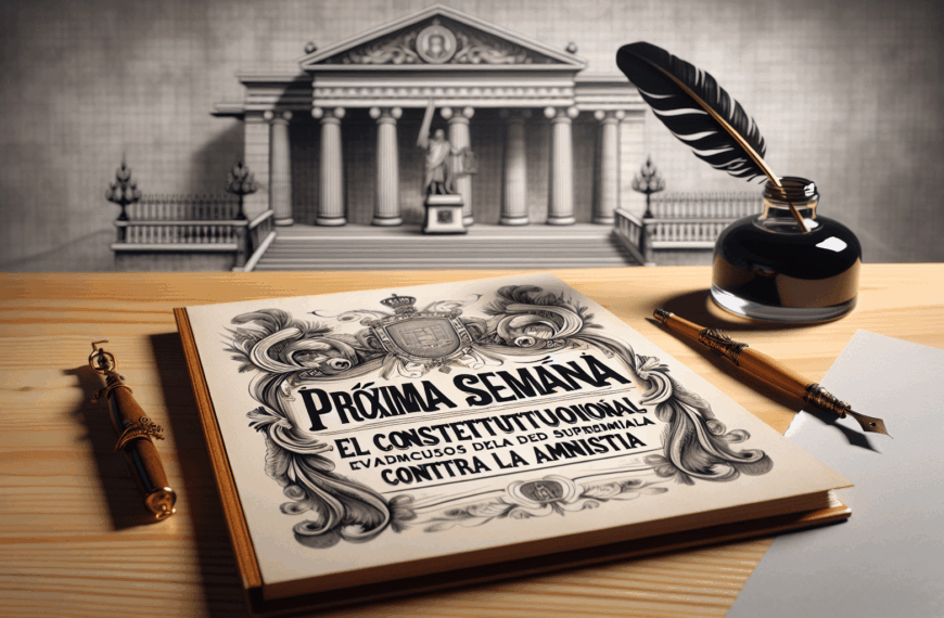 El Constitucional Revisará la Próxima Semana el Recurso del Supremo contra la Ley de Amnistía