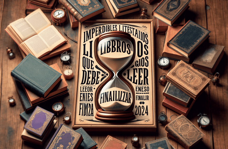 Imperdibles Literarios: Libros Que Debes Leer Antes de Finalizar 2024