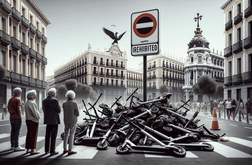 Madrid Prohíbe los Patinetes Eléctricos de Alquiler