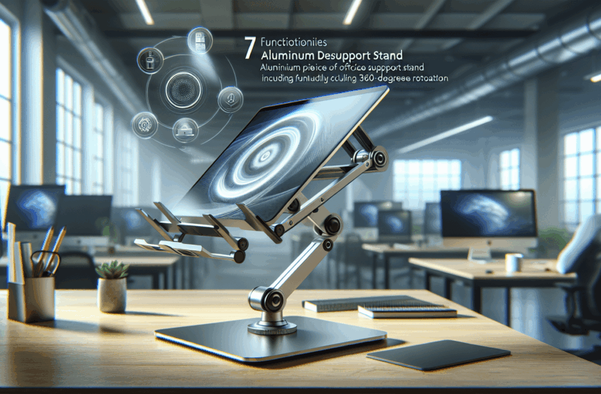 Revoluciona tu espacio de trabajo: Ewent presenta soporte de escritorio de aluminio 7 en 1 con rotación 360°