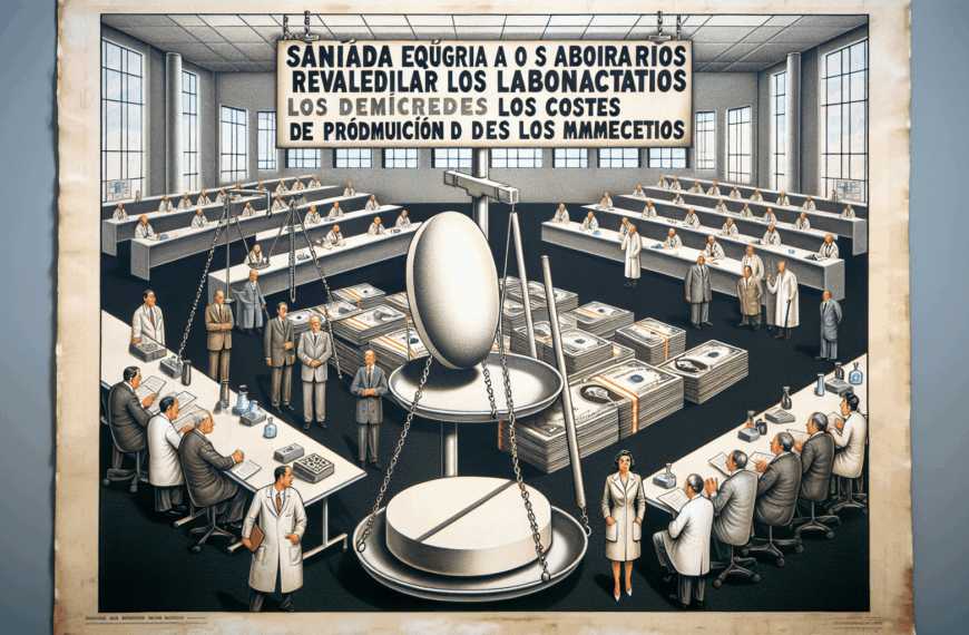 Sanidad demanda a laboratorios desvelar los costes de producción de medicamentos