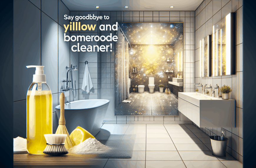 Dile Adiós a las Manchas Amarillas y la Suciedad del Baño con Este Limpiador Casero Eficaz!