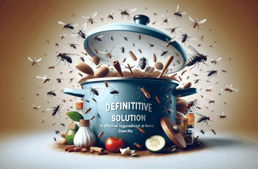 La Solución Definitiva: El Ingrediente de Cocina Que Ahuyenta Eficazmente a los Insectos de tu Hogar