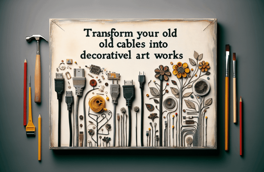 Transforma Tus Viejos Cables en Obras de Arte Decorativas