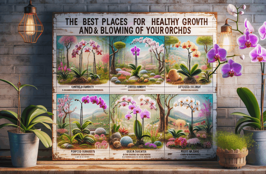 Los Mejores Lugares para el Crecimiento Saludable y la Floración de Tus Orquídeas