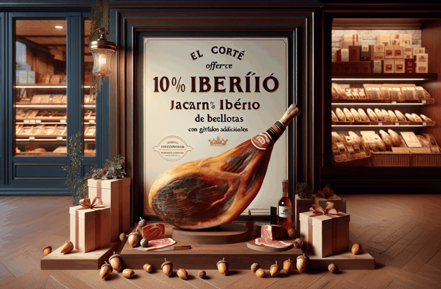 El Corte Inglés Presenta Jamón 100% Ibérico de Bellota con Obsequios Exclusivos
