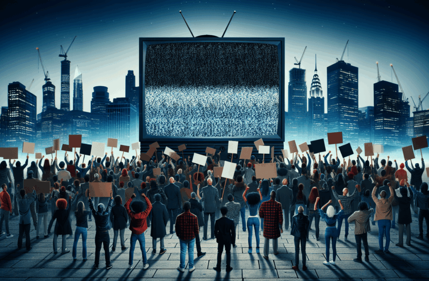 Descontento en Aumento: La Protesta contra la Gestión de los Medios Estatales