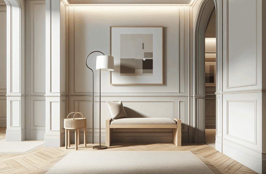 Banco Minimalista: La Adición Perfecta para Realzar Cualquier Recibidor