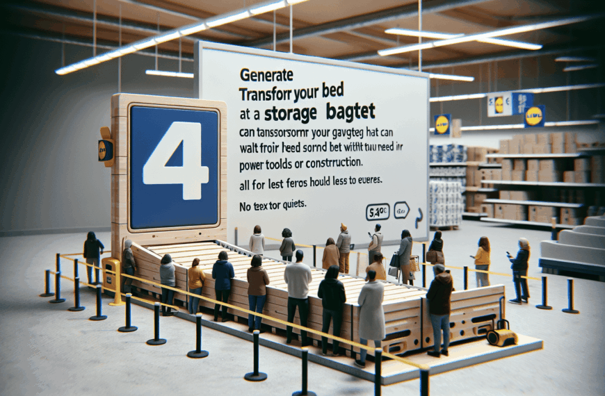 ¡Revolución en almacenamiento! Descubre el gadget de Lidl que transforma tu cama en un canapé sin esfuerzo y por menos de 4 euros