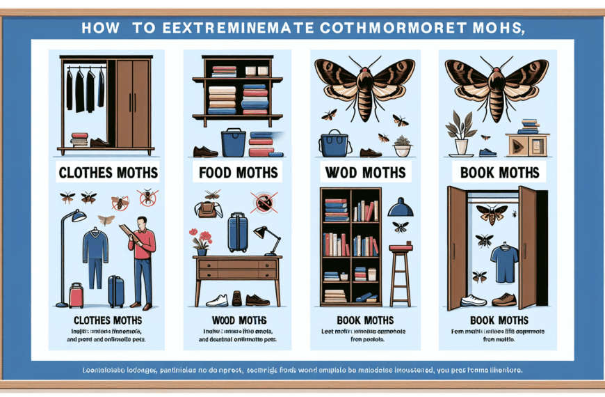 Guía Definitiva para Eliminar Polillas en Ropa, Alimentos, Madera y Libros