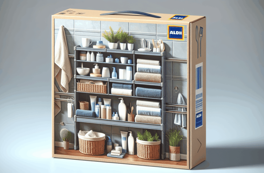 Optimiza el Espacio de Tu Baño con Estilo: La Estantería Plegable y Compacta de Aldi