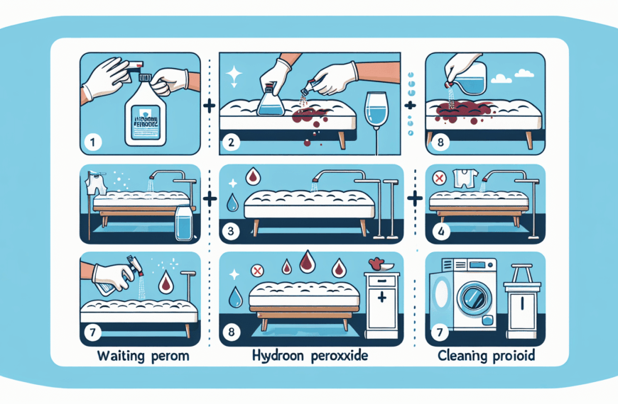 Cómo Limpiar y Eliminar Manchas en tu Colchón Usando Agua Oxigenada: Consejos Efectivos