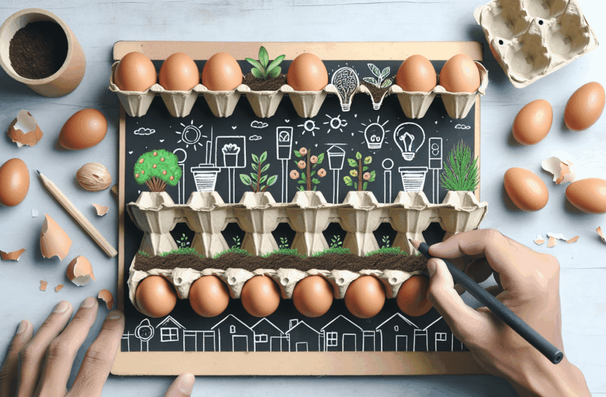 Recicla y Revitaliza: Transforma Cartones de Huevos en Un Tesoro para Tu Jardín