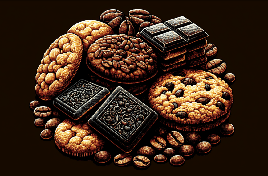 Exquisitas galletas de chocolate, café y centeno para un placer incomparable