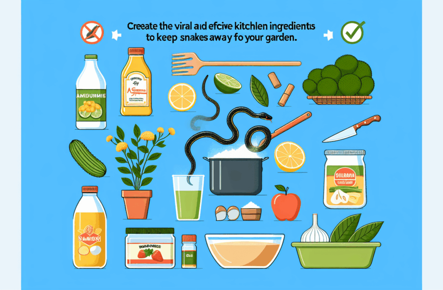 Cómo Mantener a las Serpientes Fuera de tu Jardín con Simples Ingredientes de Cocina: El Truco Viral