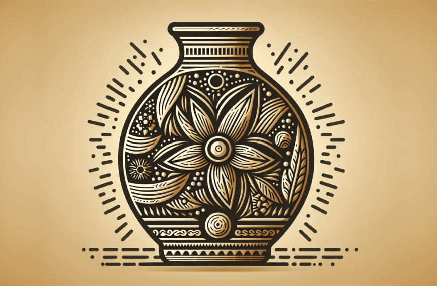 Florero Artesanal que Compite con el Estilo Sofisticado de Ikea