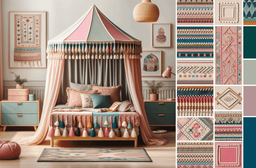 Inspiración Decorativa para Habitaciones Infantiles: Doseles, Textiles y Estilo a Raudales