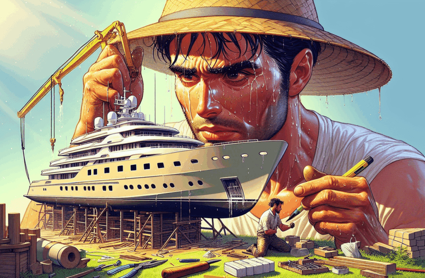 Perseverancia y Maestría: El Asombroso Megayate de 30 Metros Construido por un Solo Hombre