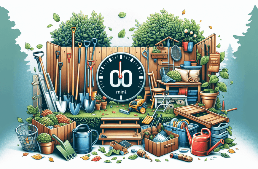 Transforma tu Patio en 10 Minutos: Guía Rápida y Eficaz