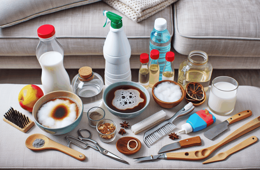 Elimina Manchas del Sofá con Ingredientes de Cocina: Una Guía de Receta Casera