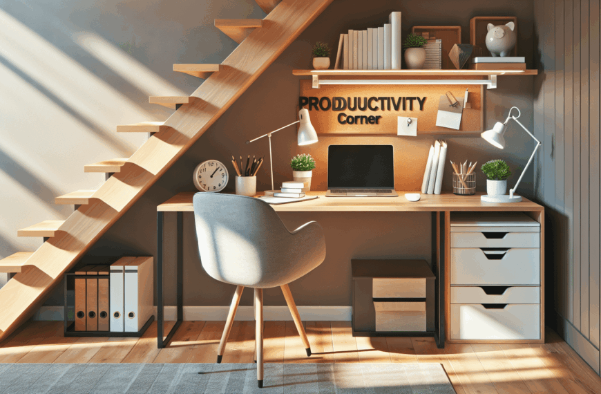 Transforma el Hueco bajo la Escalera: Ideas Creativas para un Despacho Productivo