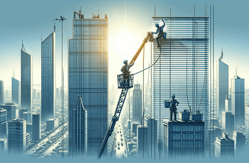 Método Eficaz y Veloz para Limpiar Persianas Exteriores en Rascacielos