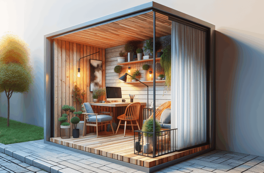 De Rincón Cerrado a Oficina Sorprendente: Transformación de un Pequeño Balcón en un Espacio de Trabajo Ideal
