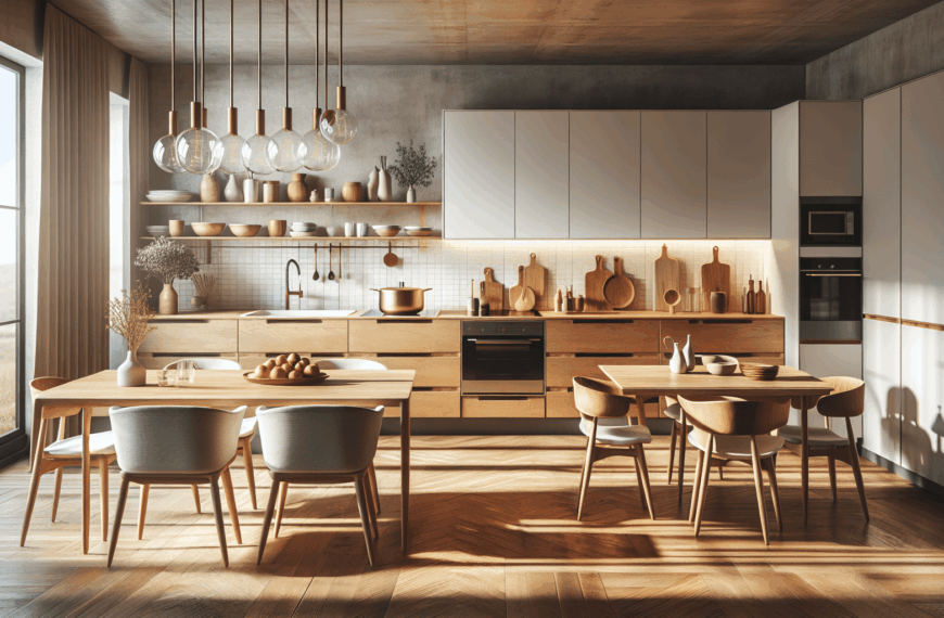 Encanto Híbrido: Inspiración Nórdica y Estilo Mid-Century Modern en tu Cocina