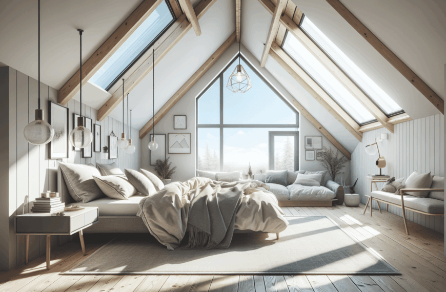 Innovación en Diseño Escandinavo: Dormitorios Nórdicos con Ventanas de Techo