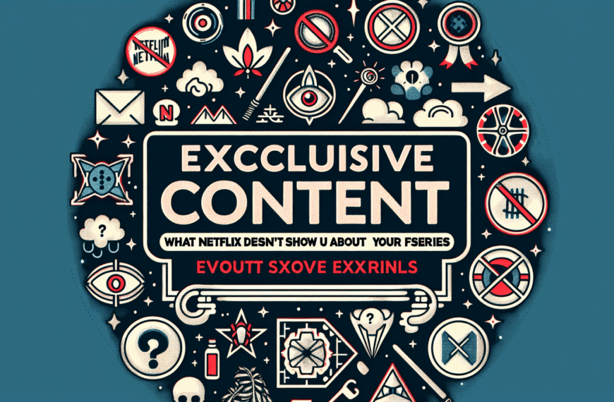 Contenido Exclusivo: Lo que Netflix no te Muestra de tu Serie Favorita