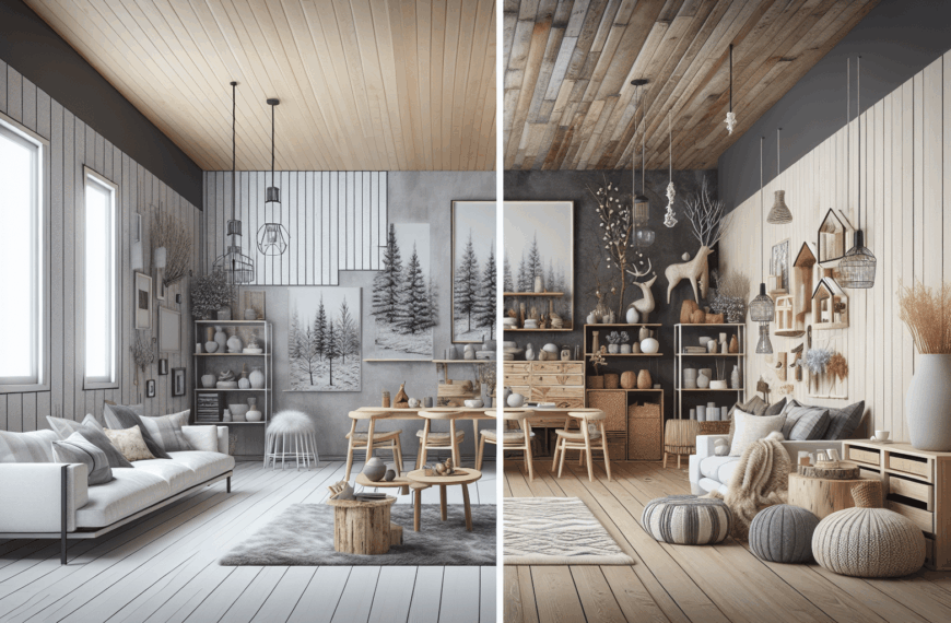 Transformación de Espacios: De Frío y Aburrido a Moderno y Nórdico con Toques de Madera