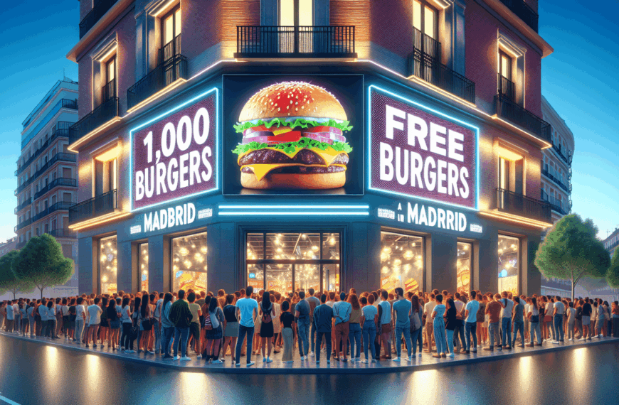 Inauguración en Madrid: ¡Consigue una de las 1.000 Hamburguesas Gratis en Nuestra Gran Apertura!