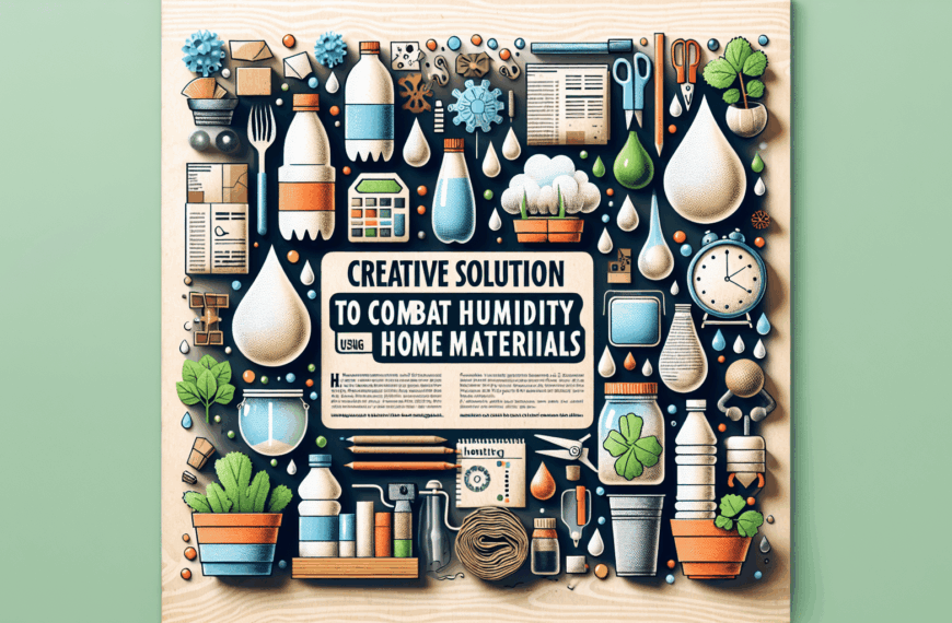 Solución Creativa para Combatir la Humedad en el Hogar Utilizando Materiales Reciclados
