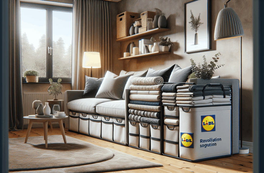 Lidl Revoluciona el Orden del Hogar con su Innovadora Solución para Mantitas de Sofá