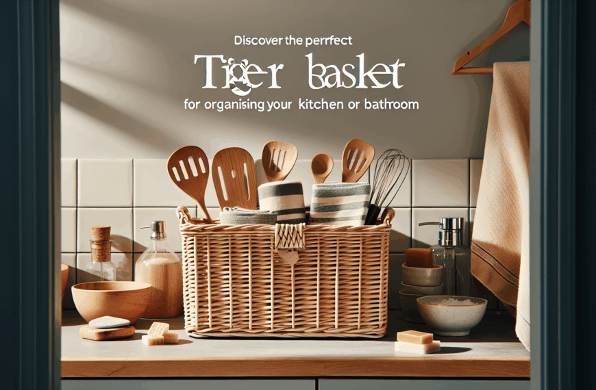 Descubre el Cesto Perfecto de Tiger para Ordenar tu Cocina o Baño