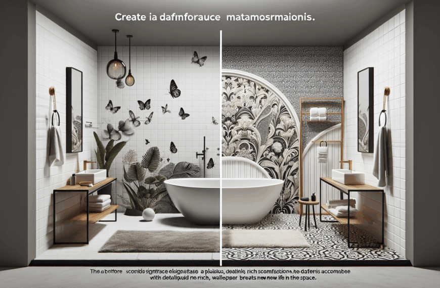 Increíbles Metamorfosis: El Impacto del Papel Pintado en el Diseño del Baño