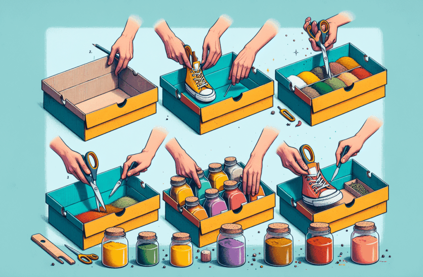 Transformación Rápida: De Caja de Zapatos a Organizador de Especias