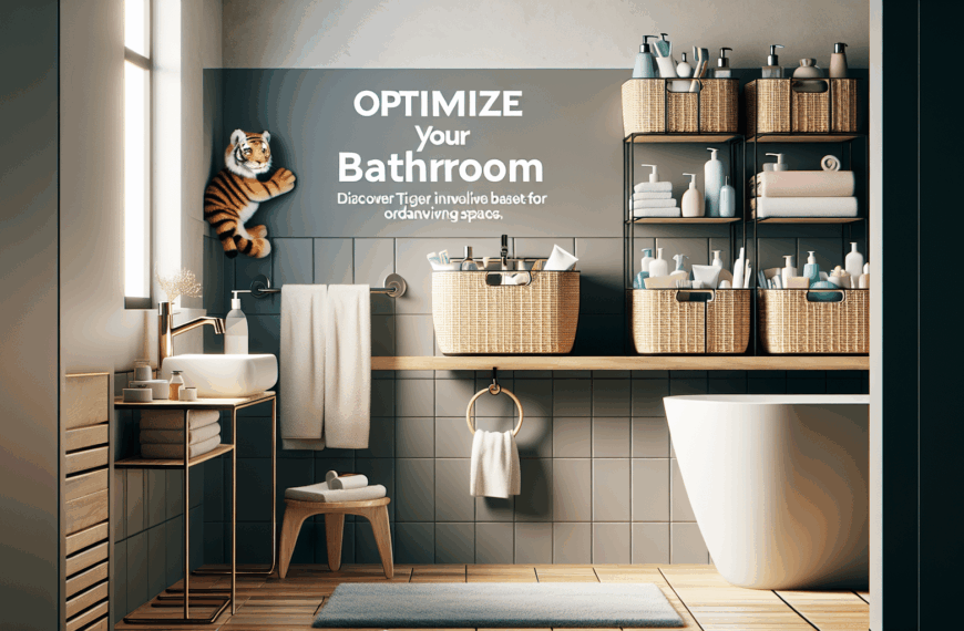 Optimiza Tu Baño: Descubre la Innovadora Cesta de Tiger para Espacios Amplios y Ordenados