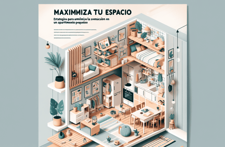 Maximiza Tu Espacio: Estrategias para Ampliar la Sensación en un Apartamento Pequeño